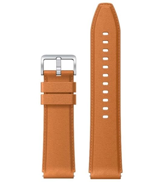 Ремешок Xiaomi Mi Watch S1 кожаный коричневый