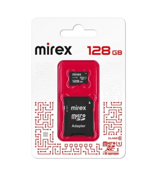 Карта памяти Micro SD 128Gb Mirex UHS-I 1.0 class 10