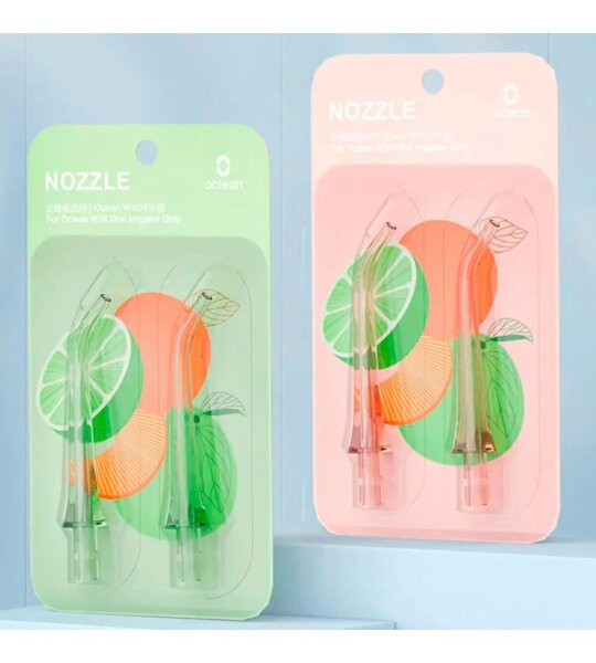 Насадка для ирригатора Oclean W10 2 Pack pink