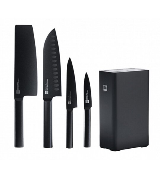 Набор ножей Huo Hou Non Stick Kitchen Knife Set 4+1