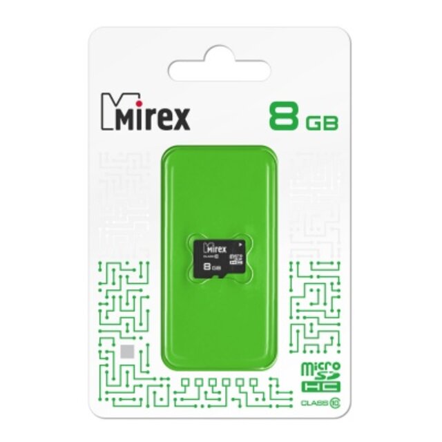 Карта памяти Micro SD 8Gb Mirex class 10
